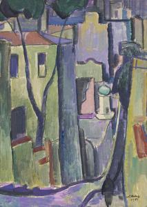 KRAMPE Fritz 1913-1966,Back Street,1951,Strauss Co. ZA 2024-02-12