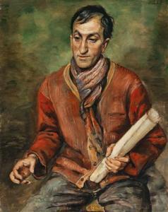 KRAMSTYK Romain 1885-1942,Gentleman in a red jacket,Palais Dorotheum AT 2017-11-21