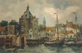 KRANENBURG Hendrik Cornelis,A view of the 'Dromedaris', Enkhuizen,1939,Christie's 2004-06-22