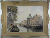 KRANENBURG Hendrik Cornelis 1871-1948,Vue d'un canal,Rops BE 2018-05-27