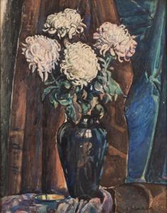 KRASNIK Zdzislaw 1881-1964,Chrysantemus in a vase,Desa Unicum PL 2023-02-14