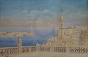 KRASNOFF Peter 1869-1947,Anglican Church, Valetta, Malta,Gorringes GB 2019-06-25