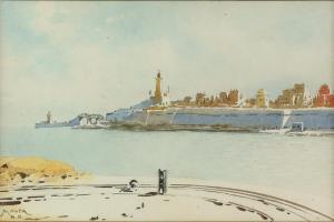KRASSNOFF Nicholas 1865,View of Valetta harbour, Malta,Ewbank Auctions GB 2021-03-25