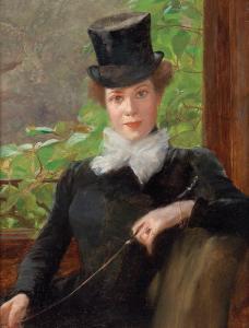 KRASZEWSKA Otolia 1859-1945,Self-portrait,Palais Dorotheum AT 2015-04-23