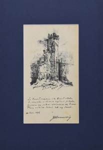 KRASZEWSKI Józef Ignacy 1812-1887,La Tour des Pins (Wieża Sosen),1866,Rempex PL 2023-09-06