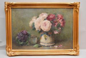 KRATKE Martha 1884,Still life Roses,Hood Bill & Sons US 2015-07-07