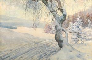 KRATOCHWILA Adam 1879-1955,Wintertag,1943,Aspire Auction US 2019-04-13