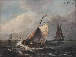 KRATZ CONSTANT 1800-1900,Zeilschepen op volle zee,Bernaerts BE 2014-05-12