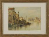 KRAUSE BERNHARD,Venetian scene,1871,Eldred's US 2011-06-29