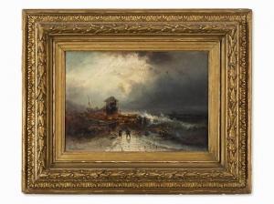 KRAUSE Franz Emil 1836-1900,Sea Rescue,Auctionata DE 2016-03-01
