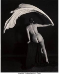 KRAUSE George 1937,Nude with Drapery,1981,Heritage US 2022-05-24