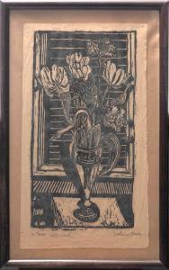 KRAUSE Helmut 1906,Glasvase mit Tulpenstrauß,Bloss DE 2017-06-26