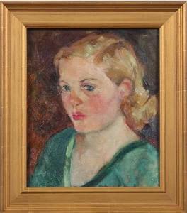 KRAUSS Helena 1800-1900,Portrait of Jesta Sourensen,Alderfer Auction & Appraisal US 2008-09-12