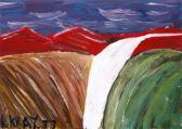 KRAY Ronnie 1933-1995,Landscape with white waterfall,1977,John Nicholson GB 2009-05-20
