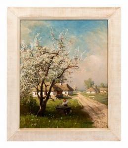 KREBEPZ Honig 1800-1900,Hungarian Countryside,1894,Hindman US 2020-10-13