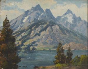 KREHM William P 1901-1968,Sierra landscape with lake,John Moran Auctioneers US 2022-09-13