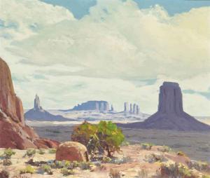 KREHM William P 1901-1968,Valley of the monuments,Christie's GB 2015-04-28