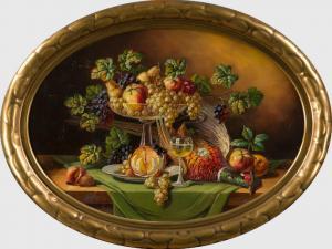 KREIBICH G,sumptuous fruit still life with pheasant,Historia Auctionata DE 2012-09-21