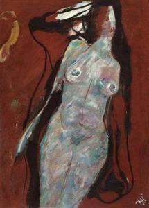 KREJCI Johannes 1912-1997,"Weiblicher Akt",Palais Dorotheum AT 2011-06-16