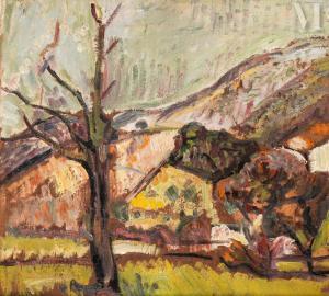 KREMEGNE Pinchus 1890-1981,Les collines à Céret,c.1930,Millon & Associés FR 2024-04-23