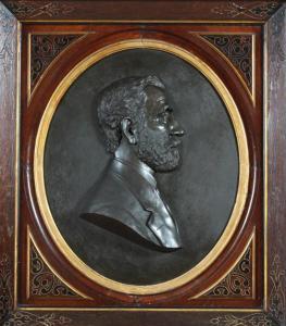 KRETSCHMAN EDWARD A,BRONZE PROFILE BAS RELIEF OF GEORGE UPHAM MORRIS (,Sloans & Kenyon 2013-02-16