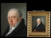 KREUL Johann Fr. Karl 1804-1867,PORTRAIT EINES MANNES IN DUNKLEM ROCK,Hampel DE 2006-03-24