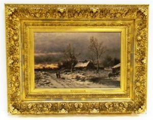 KREUTZER B 1800-1800,snow scene landscape,Winter Associates US 2012-01-12