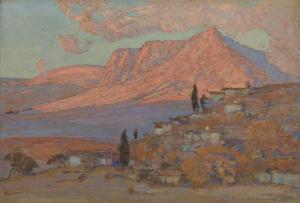 KRICHEVSKIY VASILIY GRIGOREVICH 1872-1952,Crimean Landscape,1942,MacDougall's GB 2019-11-25