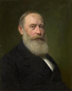 KRIEBEL Ludwig Anton Maria 1823-1890,Bildnis des Dresdner Landschaftsmalers C,1884,Galerie Bassenge 2023-11-30