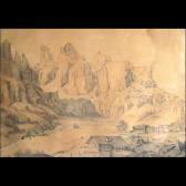 krieg,Veduta della Val di Funes in Alto Adige con il gru,1853,Von Morenberg IT 2015-01-24