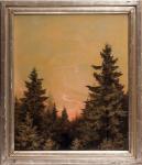 KRIEGEL Willi 1901-1966,Sonnenaufgang im Schwarzwald, im Vordergrund eine ,1945,Bloss DE 2017-06-26