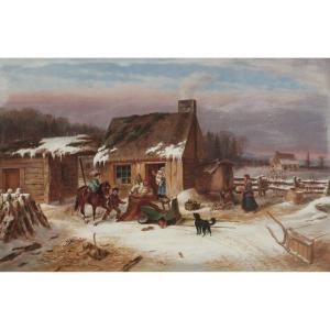 KRIEGHOFF Cornelius David 1815-1872,A TRIP TO TOWN,1865,Waddington's CA 2023-11-30
