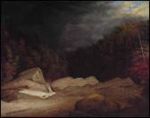 KRIEGHOFF Cornelius David 1815-1872,The Storm, St. Anne's, Quebec,1859,Heffel CA 2007-11-23