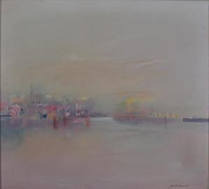 KRIKHAAR Anthony 1940,Thames at Battersea, London,Criterion GB 2023-02-15