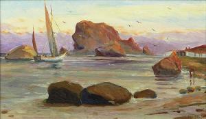 KRIKHATZKIJ Wladimir G 1877-1942,Sun Setting on the Coast,Kodner Galleries US 2013-05-29