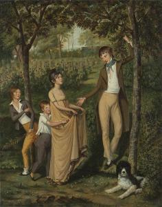 KRIMMEL John Lewis 1787-1821,''The Cherry Pickers'', children picking cherri,John Moran Auctioneers 2016-03-22