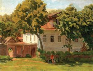 KRIMOV Nikolai Petrovich 1884-1958,A Country House in Tarussa,Palais Dorotheum AT 2023-10-24