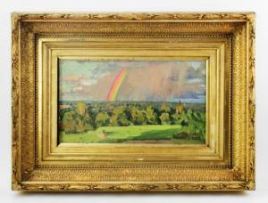 KRIMOV Nikolai Petrovich 1884-1958,rainbow in a field,Kaminski & Co. US 2023-04-30