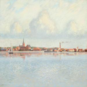 kristensen johannes v,Coastal scenery from Nykøbing Mors,1917,Bruun Rasmussen DK 2012-01-09
