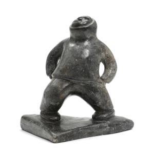 Kristoffersen Karl,figurine in the shape of a standing Inuit male loo,Bruun Rasmussen DK 2023-01-30