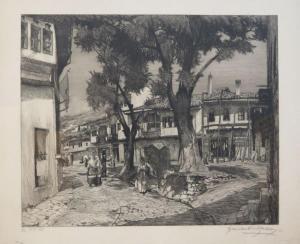 KRIZMAN Tomislav 1883-1955,Ulica u Tetovo,c.1920,The Romantic Agony BE 2016-11-25