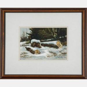 KRNC Al,Winter Landscape with Trees,20th Century,Gray's Auctioneers US 2020-06-17