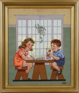 KROGER FLORENCE 1897-1980,Children in playroom,Kamelot Auctions US 2018-11-14