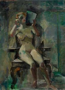 KROHN Xan 1882-1959,Nu assis,1927,MacDougall's GB 2025-04-24