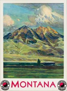 KROLLMAN Gustav 1888-1962,MONTANA / NORTHERN PACIFIC,1930,Swann Galleries US 2020-08-27