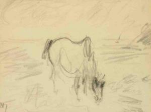 KRON Paul 1869-1936,Le cheval,Ader FR 2013-01-25