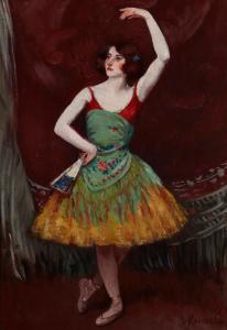 KRONBERG Louis 1872-1965,Ballet Dancer in Yellow,John Moran Auctioneers US 2023-08-01