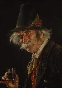 KRONBERGER Carl 1841-1921,A man with a glass of wine,Sworders GB 2025-05-28