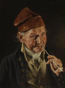 KRONBERGER Carl 1841-1921,Man smoking a clay pipe,Sworders GB 2025-05-28