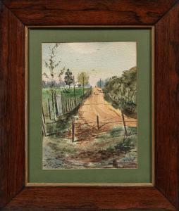 KRONENGOLD Adolph 1900-1986,Country Road, Mississippi,Neal Auction Company US 2023-07-20